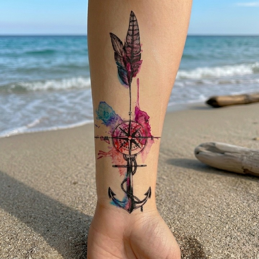 Tattoo-Aufkleber Anker